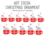 Hot Cocoa Family Christmas Ornament