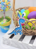 *PERSONALIZED* Dino Easter Tag