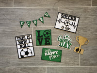 Soccer tiered tray
