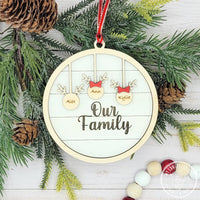 Reindeer Family Ornaments