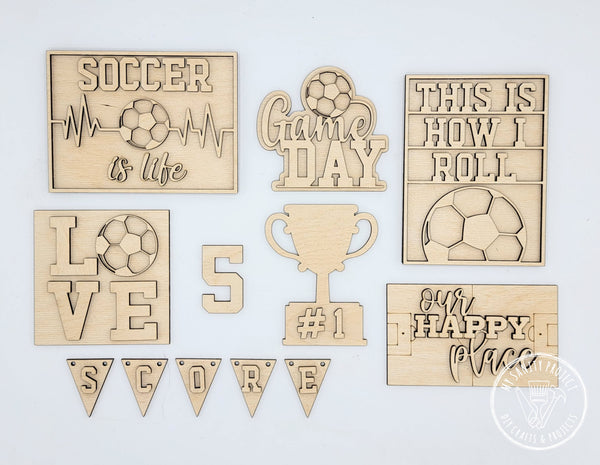 Soccer tiered tray