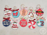 Traditional Christmas Ornament Blanks (Set of 10)