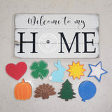 Interchangeable HOME Signs