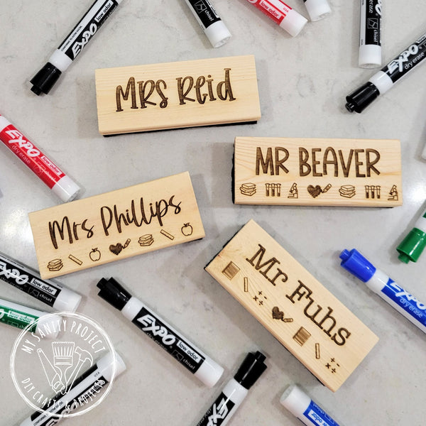 Customizable Giant Eraser with Indelible Marker