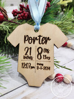 Onesie Baby Ornament