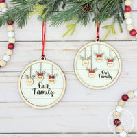 Reindeer Family Ornaments